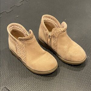 Girls Tan Ankle Boots